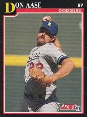 Don Aase - Score '91 Baseball Card